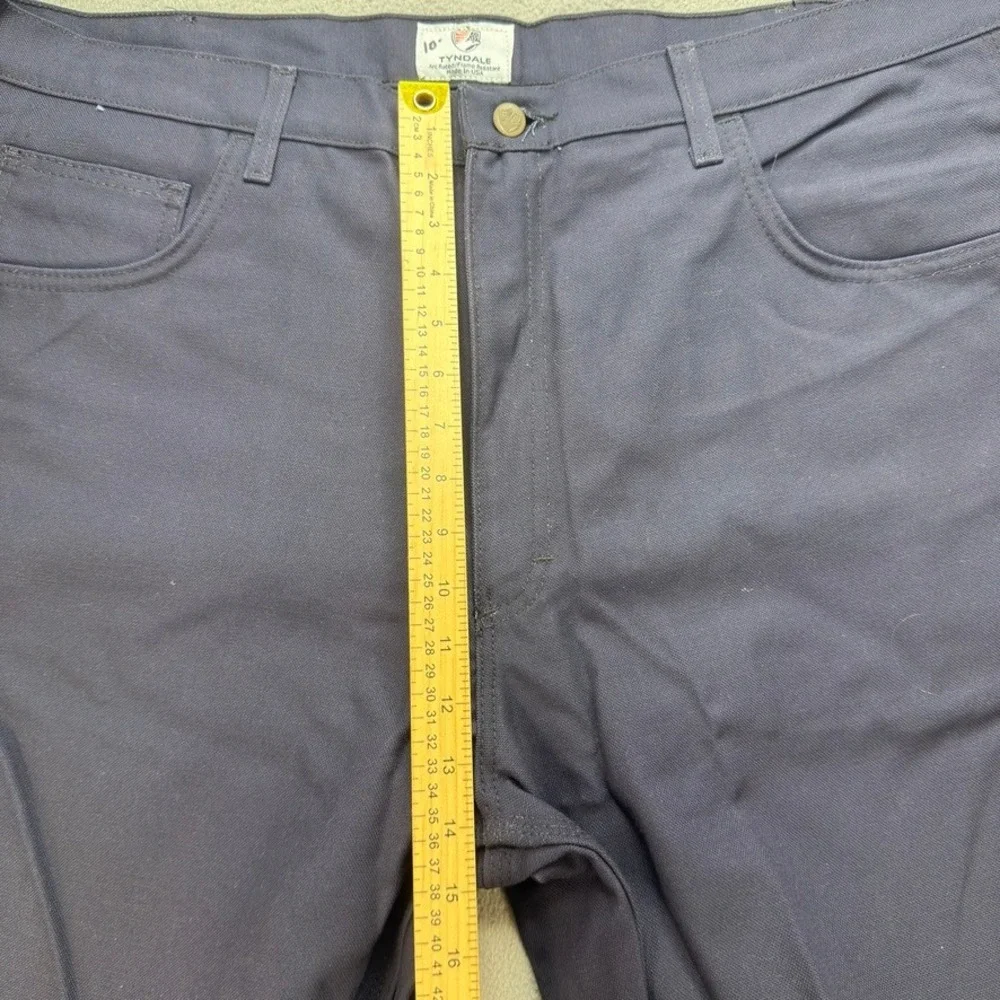 Tyndale FR K290T Flame Resistant Work Pants Straight Fit 42x32 Blue Workwear